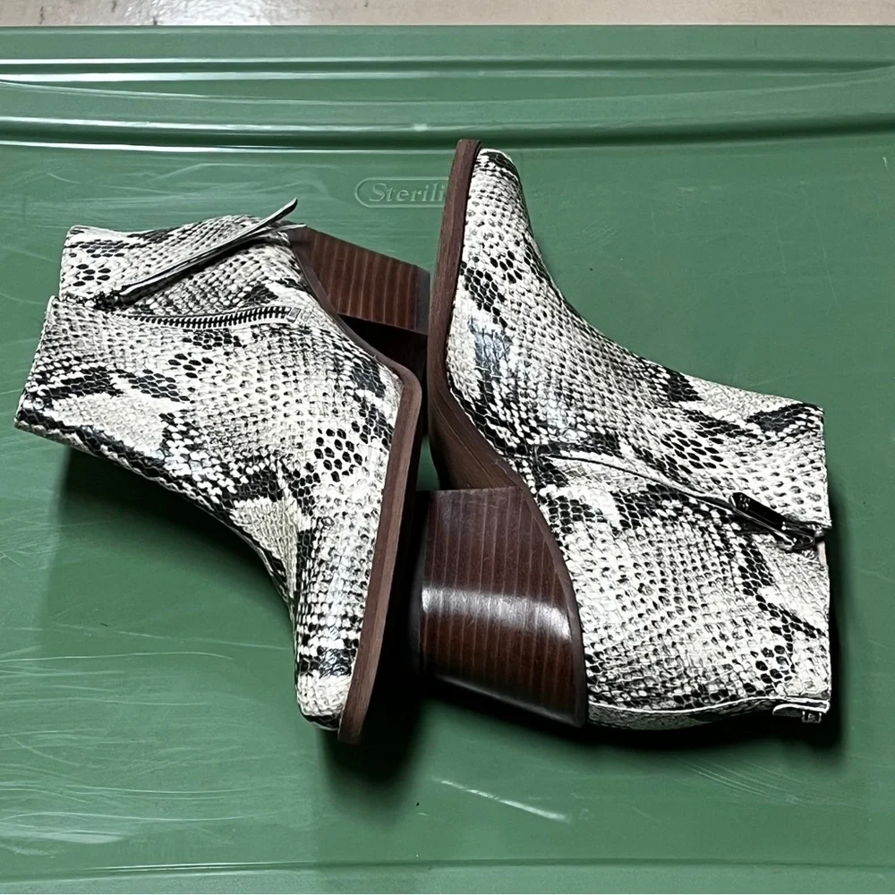 Sam Edelman Walden Snake Print Ankle Boots